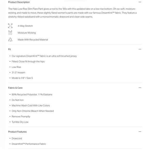 New Vuori Halo Low Rise Slim Flare ~ Black - Picture 14 of 14